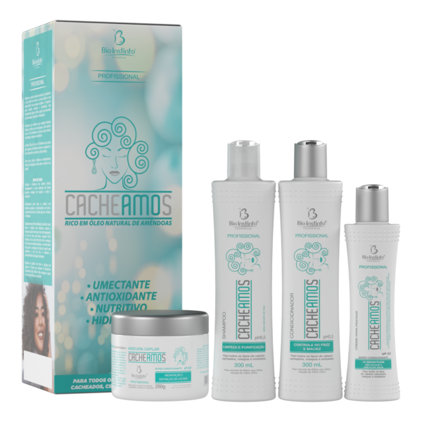 KIT CAPILAR 4 ITENS CACHEAMOS BIO INSTINTO