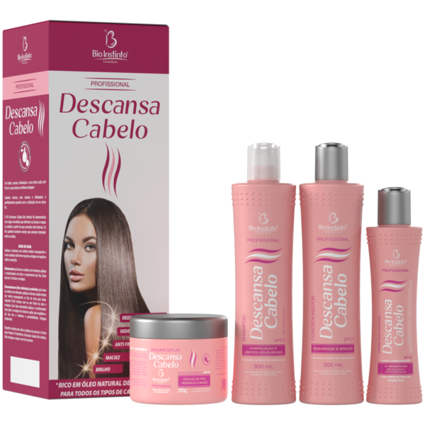 KIT CAPILAR 4 ITENS DESCANSA CABELO BIO INSTINTO