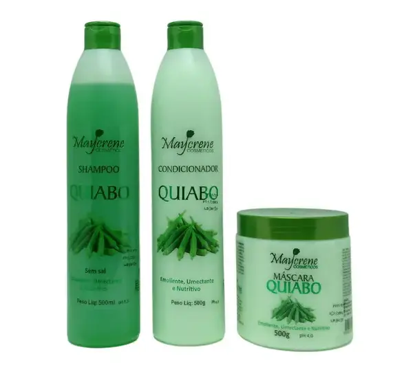 KIT CAPILAR 3 ITENS BABA DE QUIABO MAYCRENE
