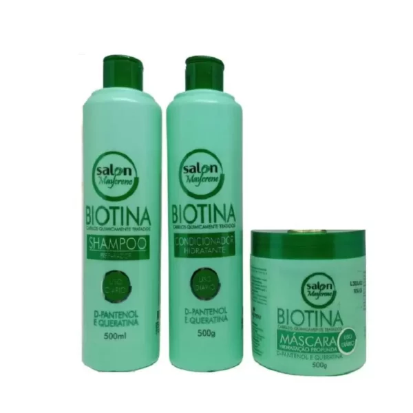 KIT CAPILAR 3 ITENS BIOTINA MAYCRENE