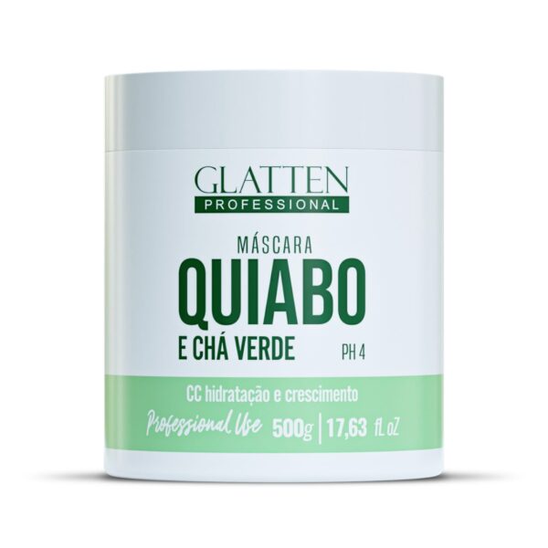 MASCARA CAPILAR QUIABO E CHÁ VERDE 500G