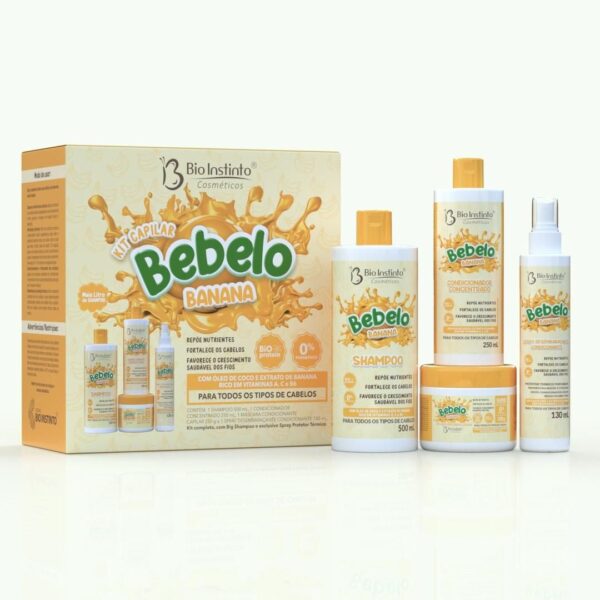 KIT CAPILAR 4 ITENS BEBELOO BANANA BIO INSTINTO