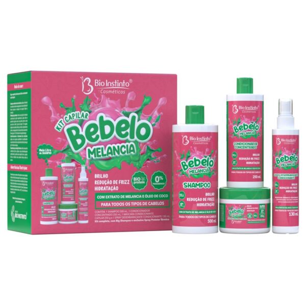 KIT CAPILAR 4 ITENS BEBELOO MELANCIA BIO INSTINTO