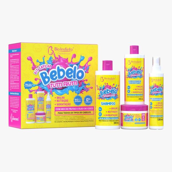 KIT CAPILAR 4 ITENS BEBELOO TUTTI FRUTTI BIO INSTINTO