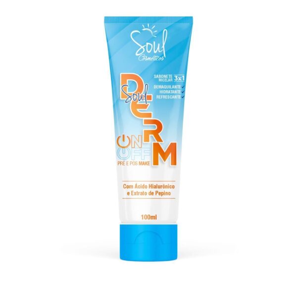 SABONETE FACIAL 3X1 SOUL DERM 100ML SOUL