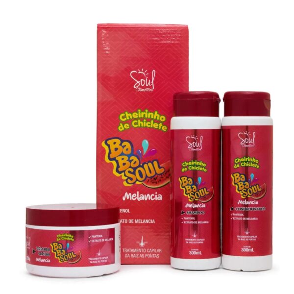 KIT CAPILAR 3 ITENS BABASOUL MELANCIA SOUL