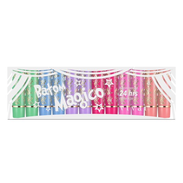 KIT BATOM MAGICO COLORIDO BELLA FEMME – 12 UNIDADES