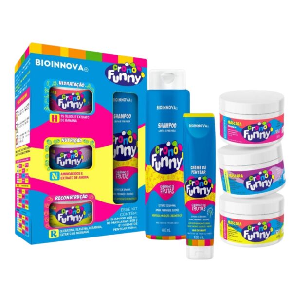 KIT CAPILAR 5 ITENS CRONOFUNNY BIOINNOVA