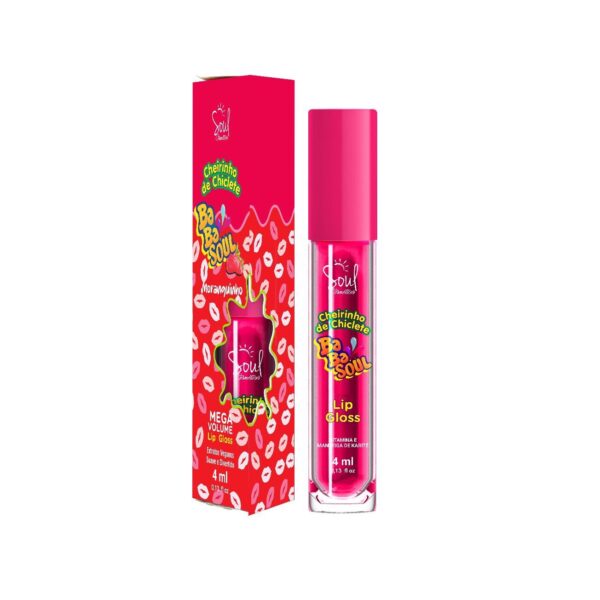 LIP GLOSS BABASOUL MORANGO 4ML SOUL