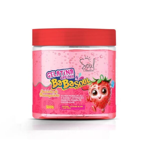 GELATINA CAPILAR BABASOUL MORANGO 500G SOUL