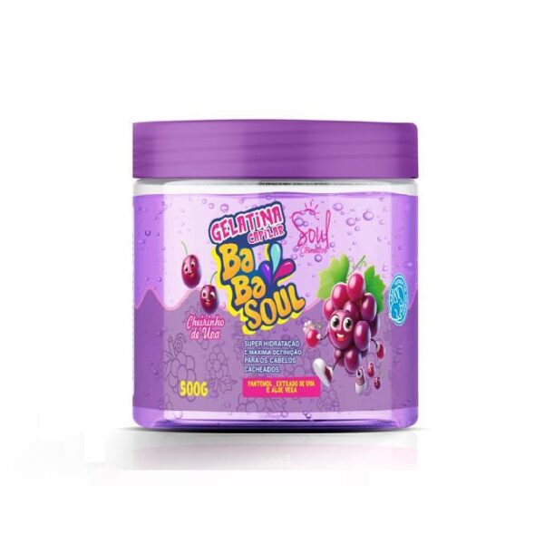 GELATINA CAPILAR BABASOUL UVA 500G SOUL
