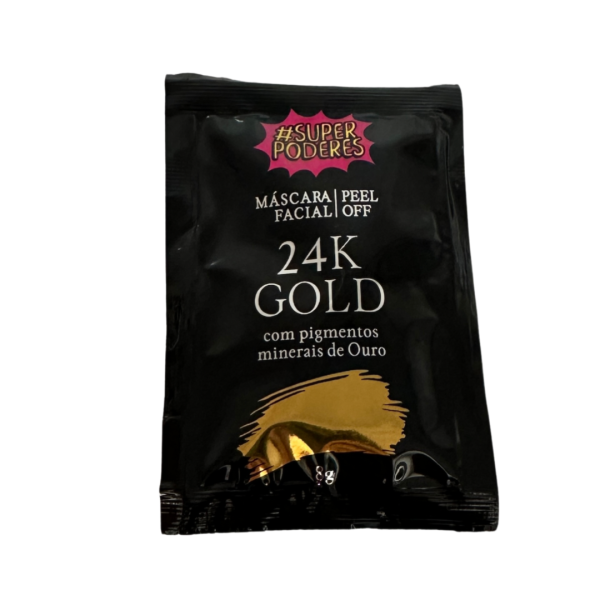 SACHE MASCARA PEEL OFF 24K GOLD SUPER PODERES