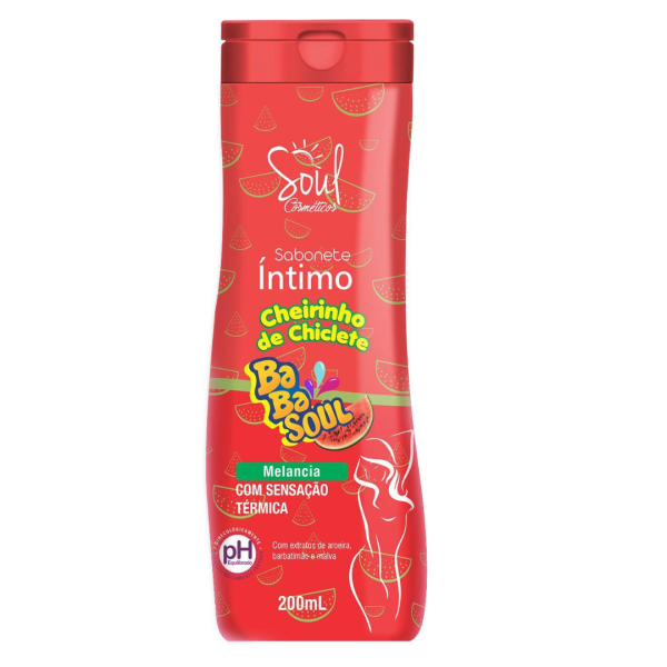 SABONETE INTIMO BABASOUL MELANCIA  200ML SOUL