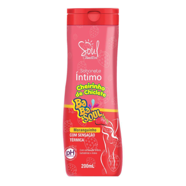 SABONETE INTIMO BABASOUL MORANGUINHO 200ML SOUL