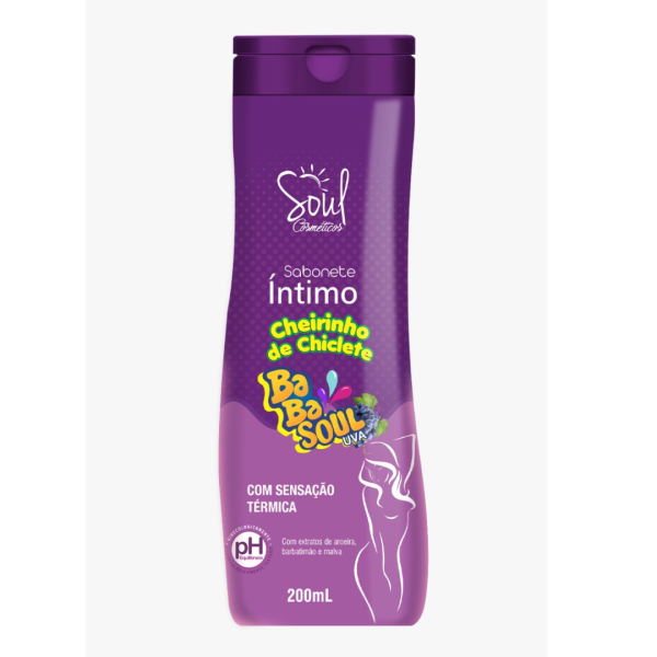 SABONETE INTIMO BABASOUL UVA 200ML SOUL
